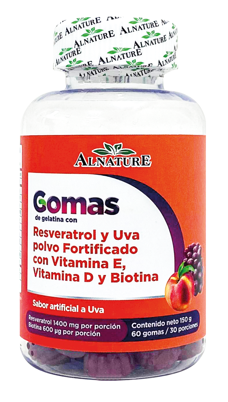 GOMAS DE GELATINA CON RESVERATROL