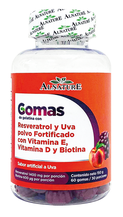 GOMAS DE GELATINA CON RESVERATROL