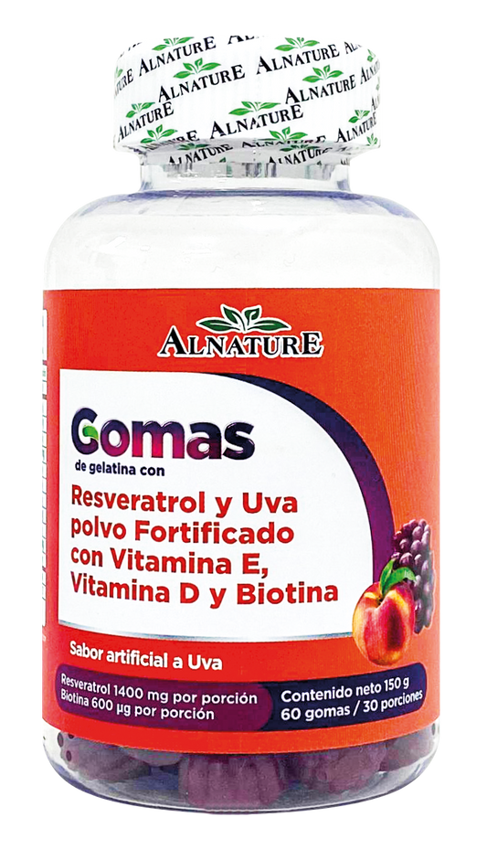 GOMAS DE GELATINA CON RESVERATROL