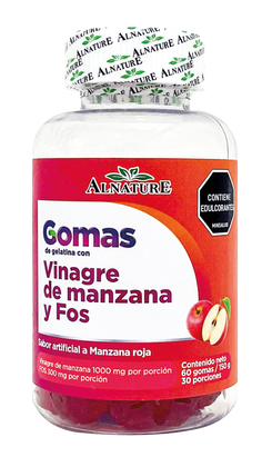 GOMAS DE GELATINA CON VINAGRE DE MANZANA Y FOS